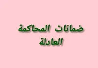 ضمانات المحاكمة العادلة في التشريع المغربي 1