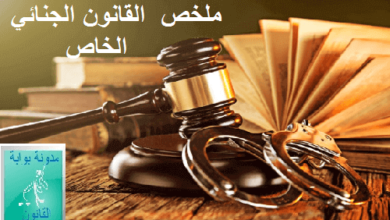 ملخص القانون الجنائي الخاص PDF